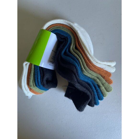 New! Journeys Bow Ankle Socks Pack of 5 Coquette Feminine Multicolor - Picture 5 of 5